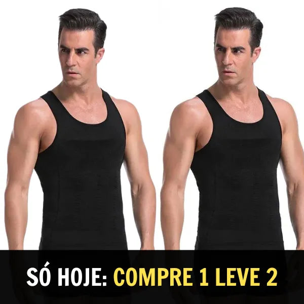 Regata Modeladora de Compressão Masculina - SlimFlex (COMPRE 1 LEVE 2)