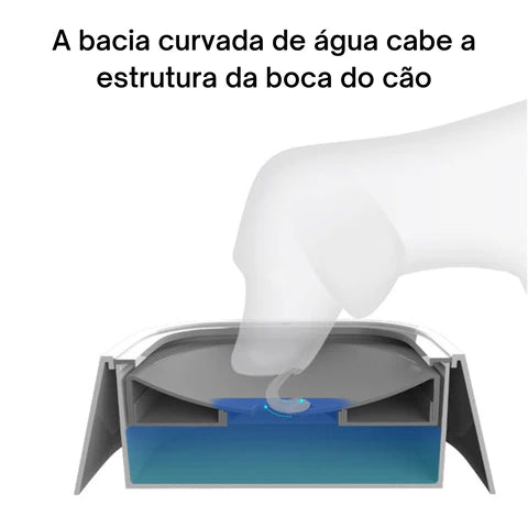 Bebedouro Inteligente Anti Respingo para Cães - Zero Splash™