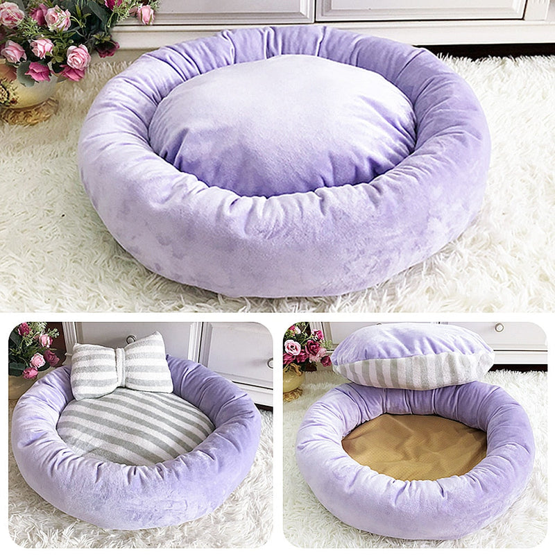 Cama Puff Lacinho | Para Cachorro e Gato