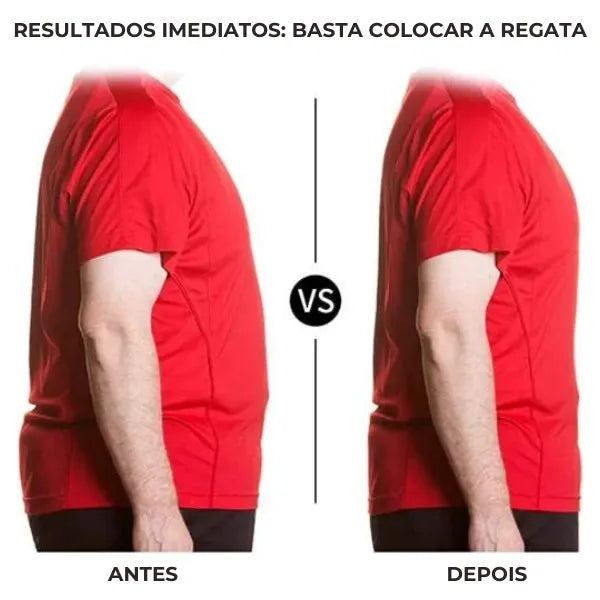 Regata Modeladora de Compressão Masculina - SlimFlex (COMPRE 1 LEVE 2)