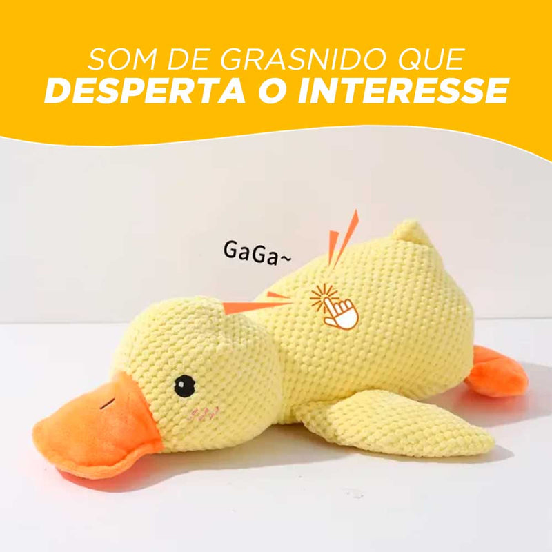 Brinquedo Interativo Pato Amigo - Calmante e Ultrarresistente (OFERTA DE ANO NOVO)