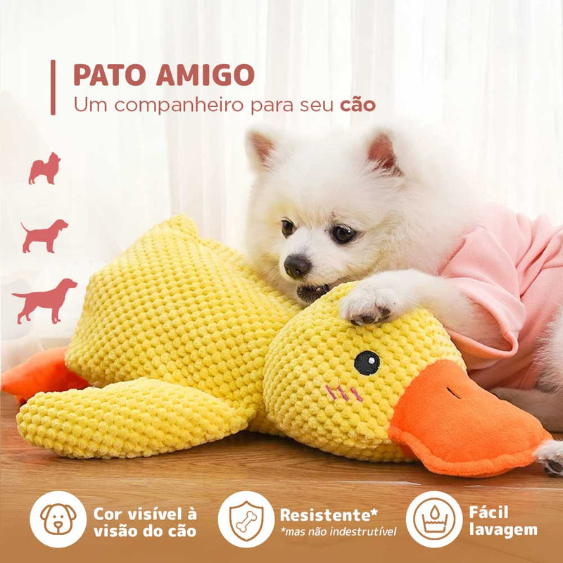 Brinquedo Interativo Pato Amigo - Calmante e Ultrarresistente (OFERTA DE ANO NOVO)