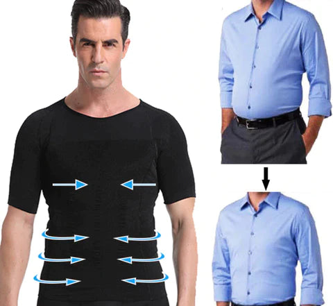 Regata Modeladora de Compressão Masculina - SlimFlex (COMPRE 1 LEVE 2)