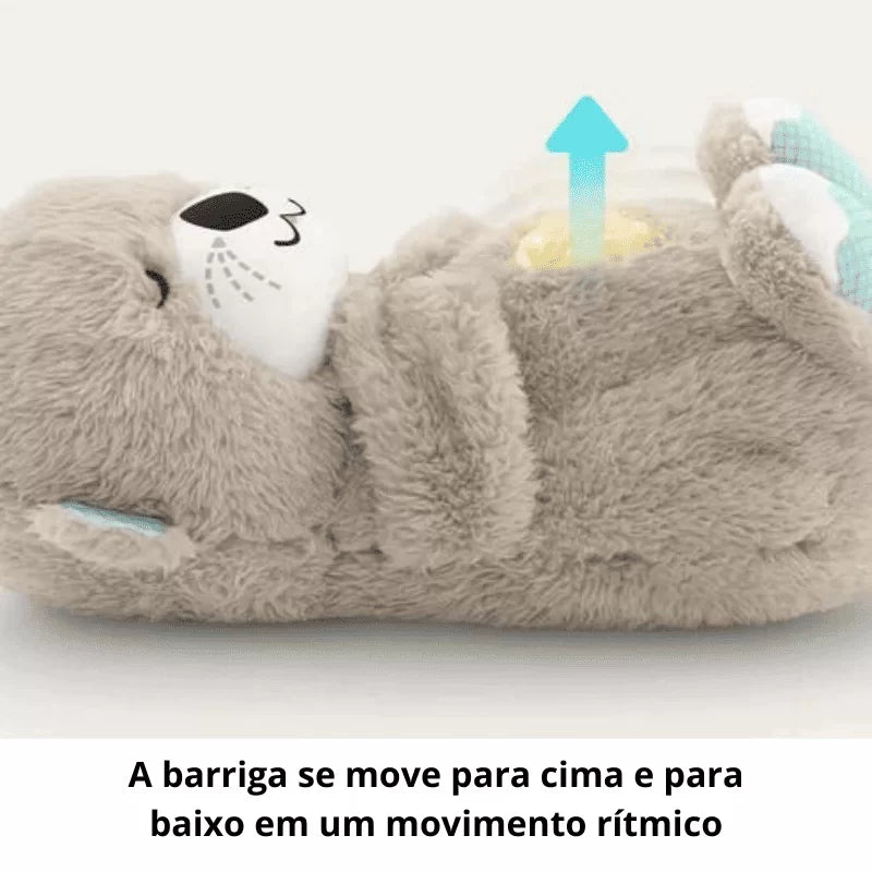 Lontra de Pelúcia que Respira Lontra Amiga - Calmante e Ultrarresistente