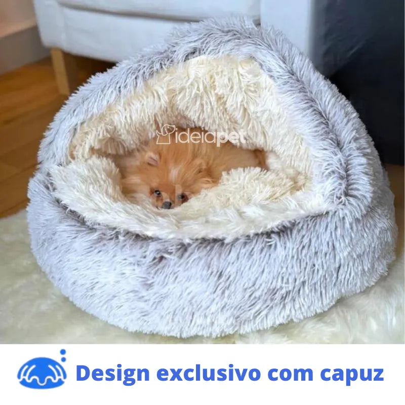 Cama Casulo Aconchegante® Para Cães e Gatos