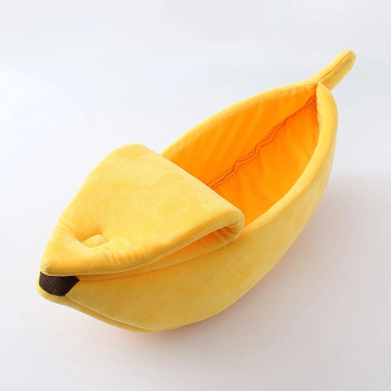 Banana Bed - Cama de Gato e Cachorro Estilo Banana