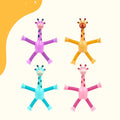 Girafinhas Criativas com Luz de LED - Kit 4 Unidades
