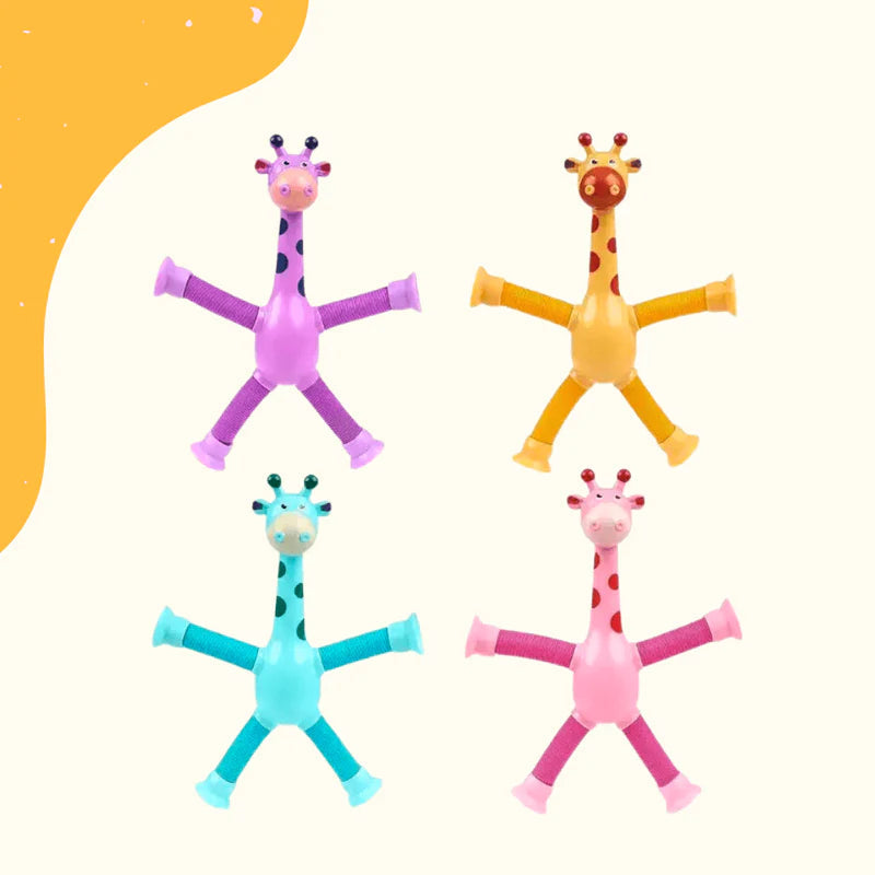 Girafinhas Criativas com Luz de LED - Kit 4 Unidades