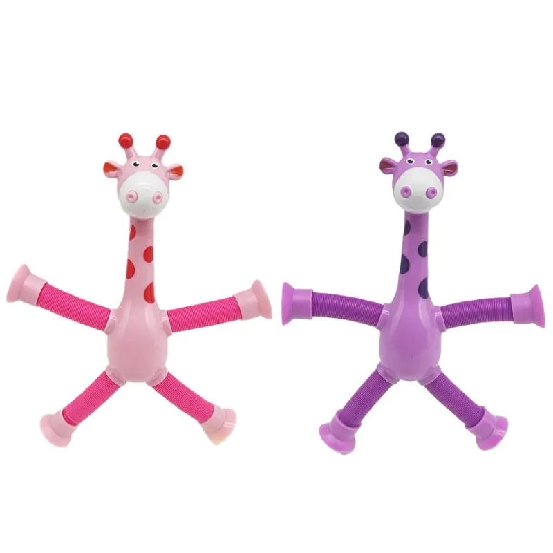 Girafinhas Criativas com Luz de LED - Kit 4 Unidades