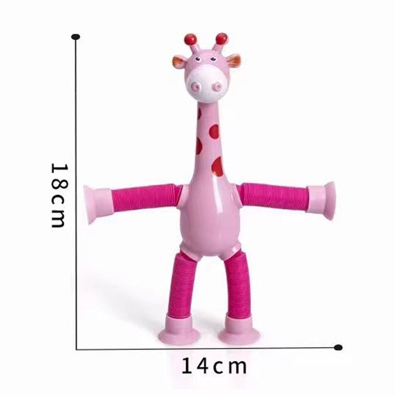 Girafinhas Criativas com Luz de LED - Kit 4 Unidades