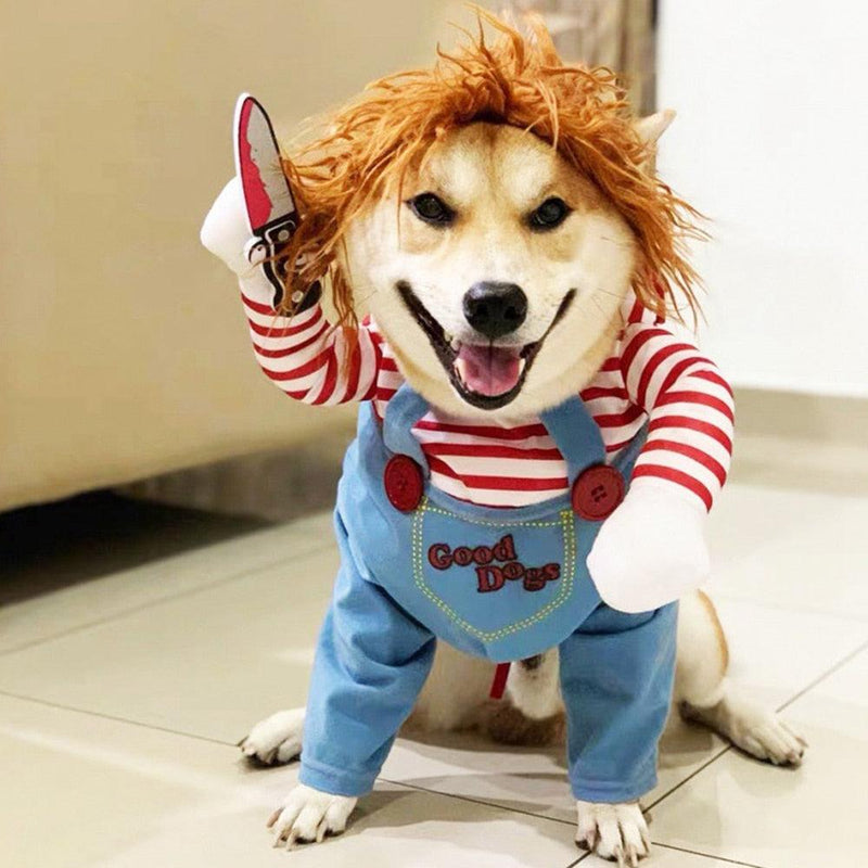 Fantasia Para Cachorro Boneco Chucky - Ideia Shopping