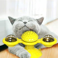 Brinquedo Interativo para gatos | Plataforma giratória + Catnip e Coçador - Ideia Shopping